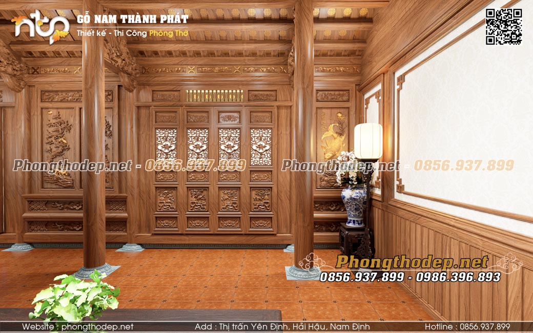 Ánh sáng trong phòng thờ truyền thống